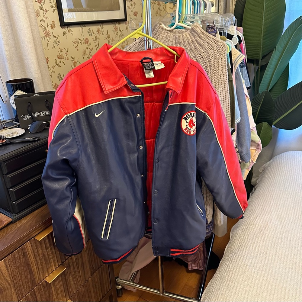 Vintage Nike Red Sox varsity coat sz XL - Picture 1 of 10